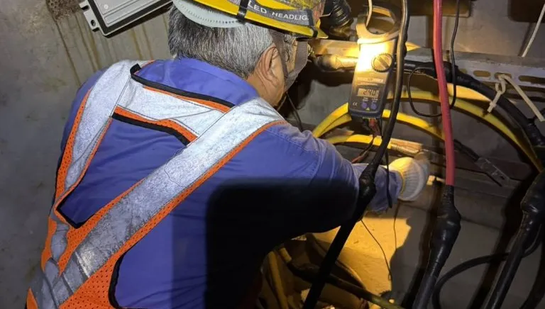畫面曝光／北屯路燈深夜狂閃引關注　台電現勘：供電正常非台電原因
