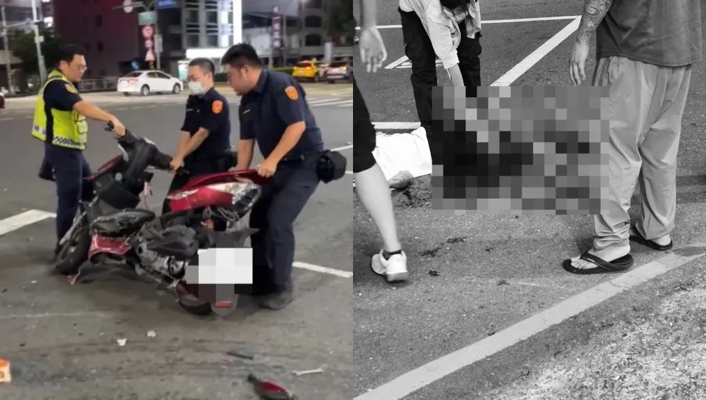 右轉燈沒亮就轉！高雄女駕駛違規擊落22歲外籍騎士　他左腿肉被削「見骨」