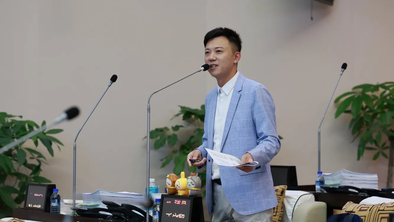 ▲ 大新營人口持續下滑，王宣貿提產業轉型解方拚AI與機器人聚落。（圖／台南市議會提供）