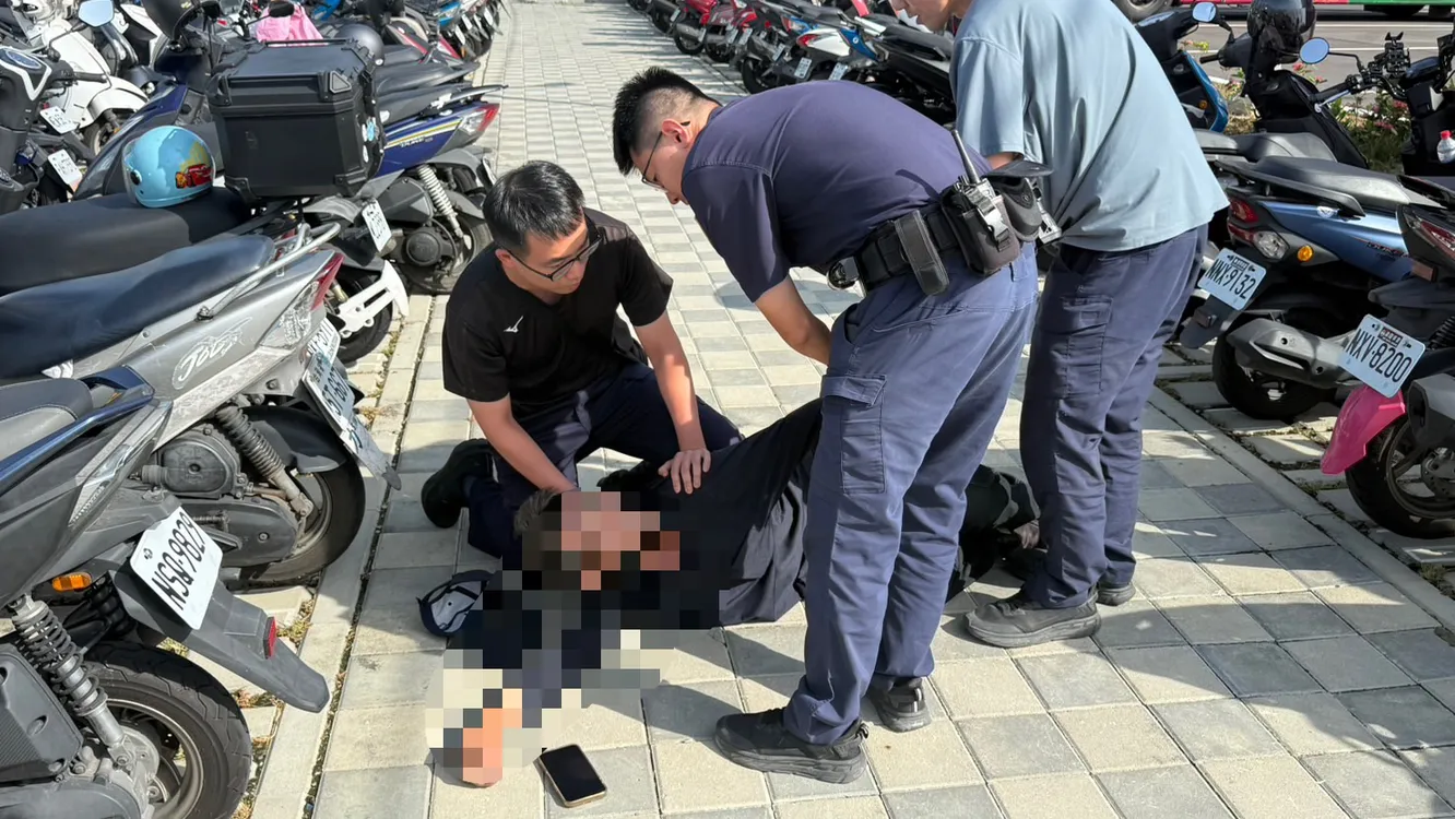 ▲球賽散場驚見機車2.5萬元遭竊，警鎖定竊嫌，球場周邊逮人送辦。（圖／記者 楊子安 翻攝）