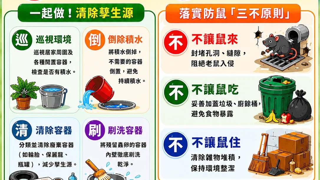 清家園、防蚊鼠！　中市環保局邀市民一同響應清淨家園日