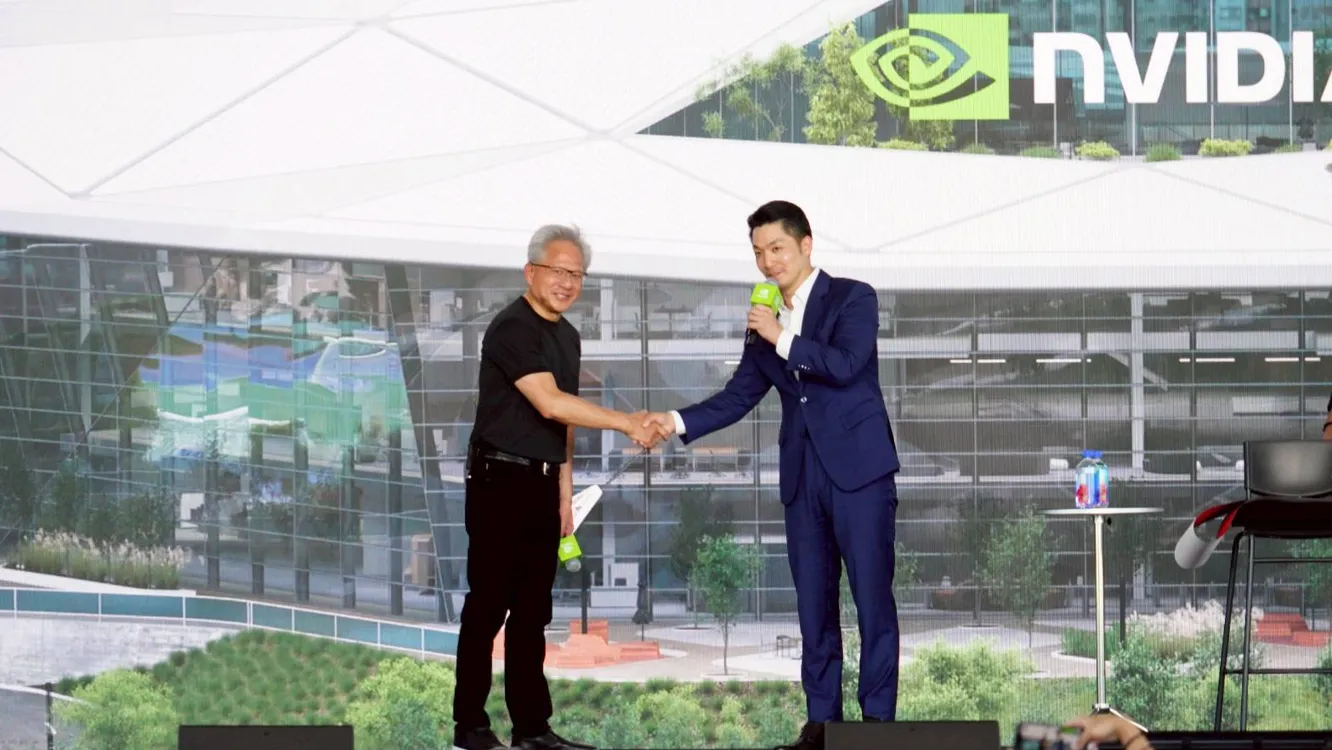 北士科輝達總部邁步　蔣萬安贈市鑰祝賀黃仁勳入厝