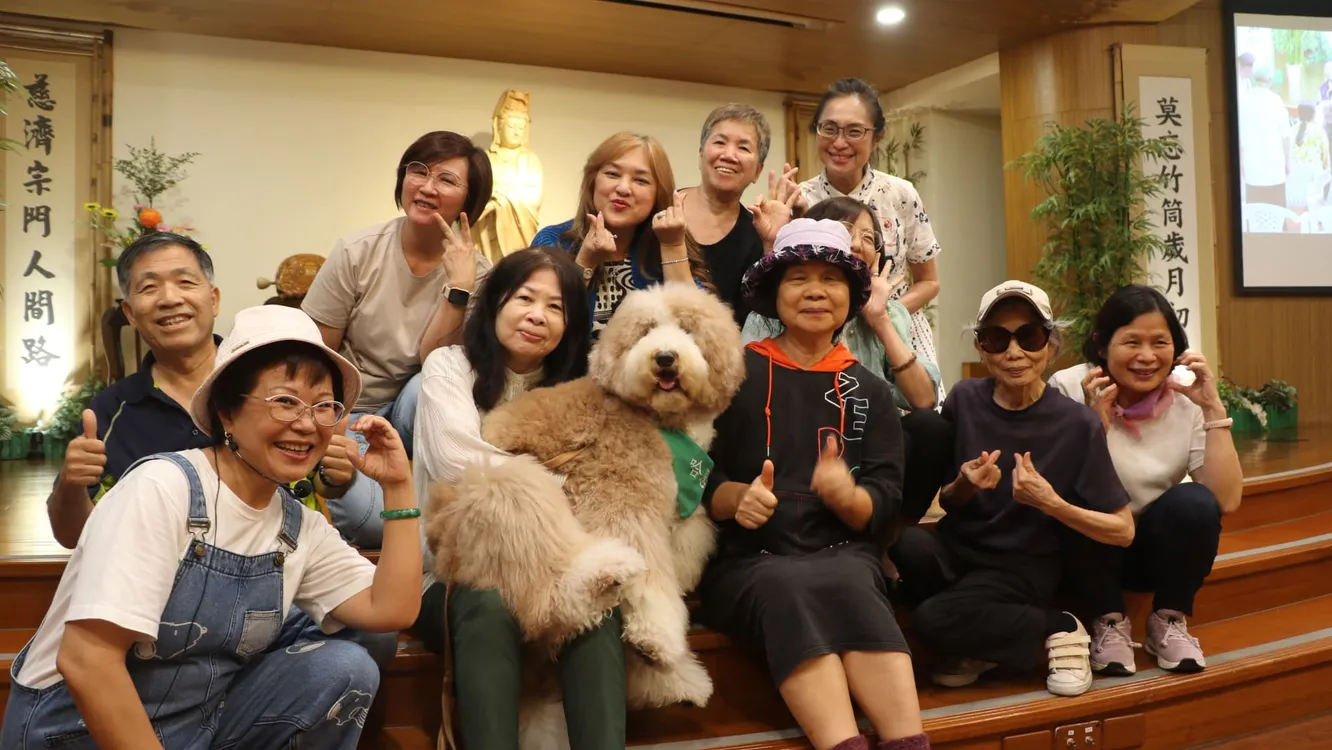 「哈恩」與「哈波」毛小孩化身療癒天使 動物輔助治療師陳美麗 分享動物輔療成效