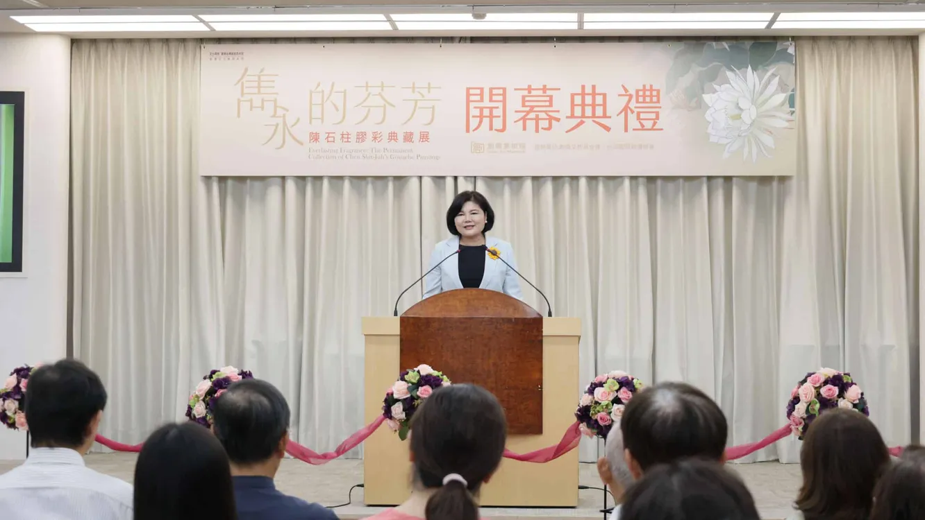張麗善縣長出席陳石柱膠彩典藏展開幕　邀民眾感受雲林人文之美