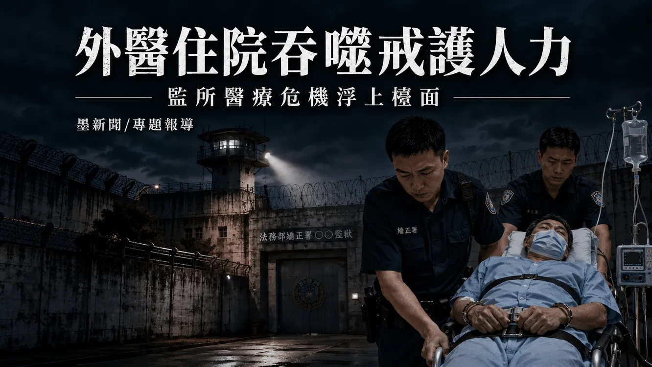 受刑人外醫住院形成戒護人力黑洞　監所醫療危機浮上檯面