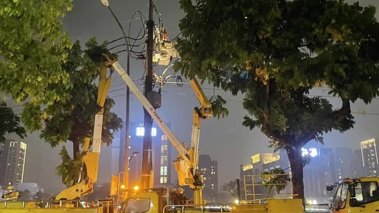台中北屯電纜斷線2千餘戶停電! 台電全力搶修中