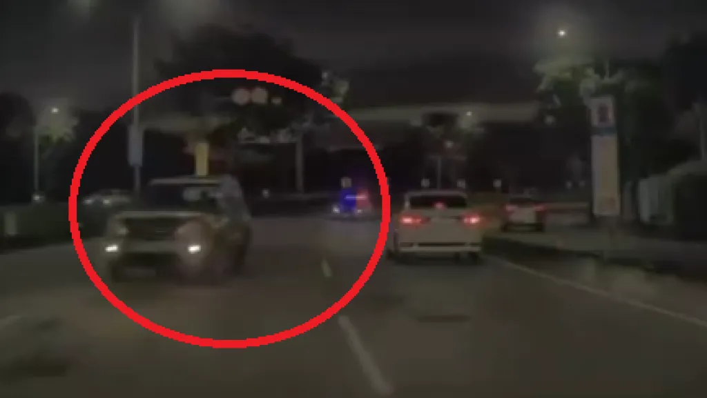 台中休旅車拒檢逆向逃逸！　警方鎖定駕駛身分追緝