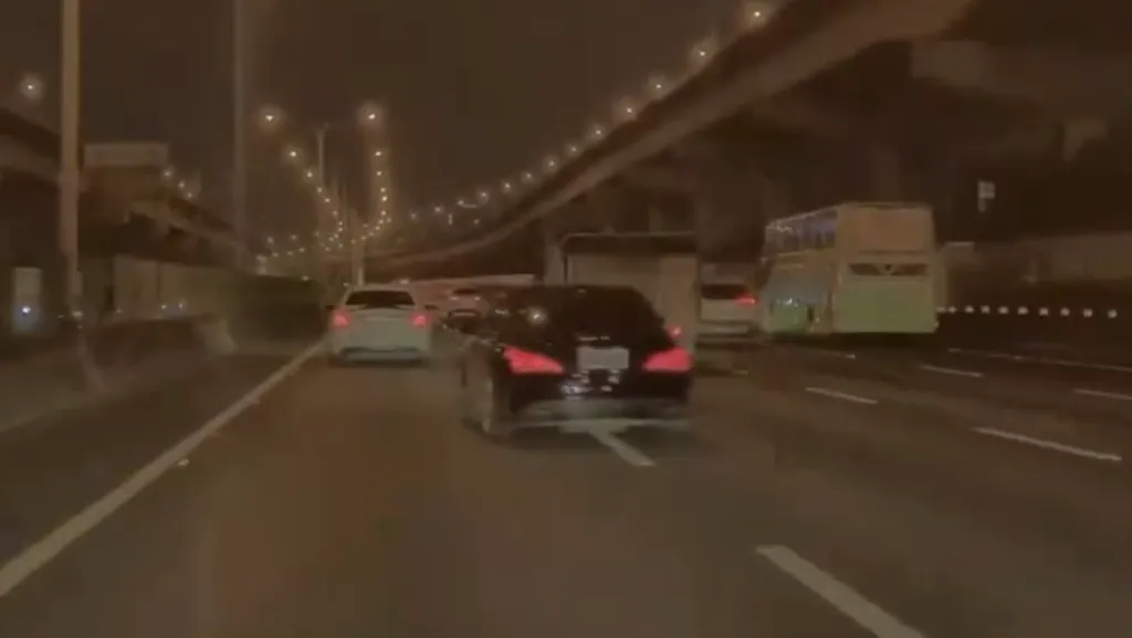 國道1號兩車變換車道不慎擦撞　警追查是否有兢速！
