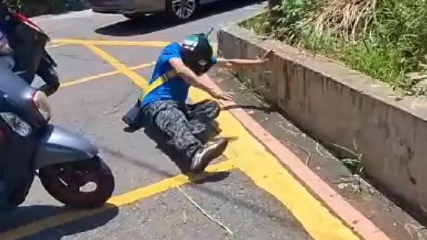 語無倫次站不穩摔倒! 桃園八德阿北酒駕肇逃醜態畢露