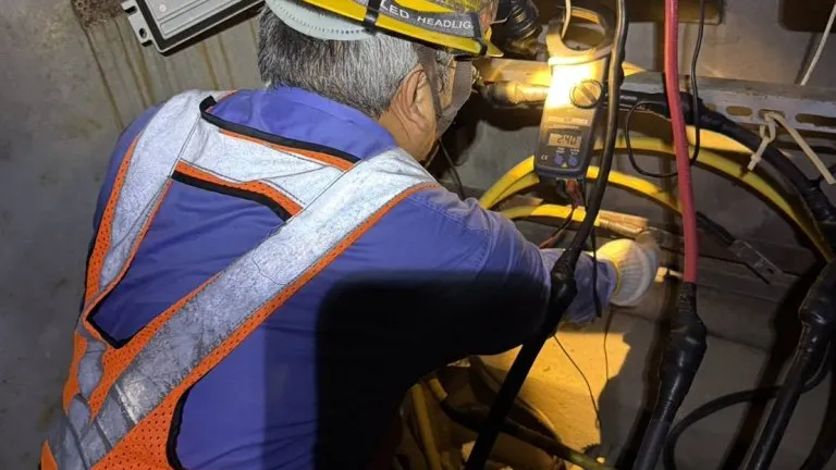 畫面曝光/北屯路燈深夜狂閃引關注 台電現勘:供電正常非台電原因