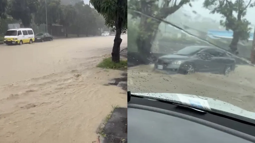 快訊／高雄、屏東大豪雨警戒！旗山「柏油路看不見」傳災情