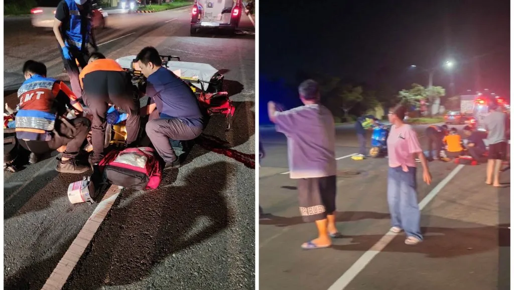 疑流浪狗竄出！騎士夜行「撞上噴飛」命危　送醫搶救不治