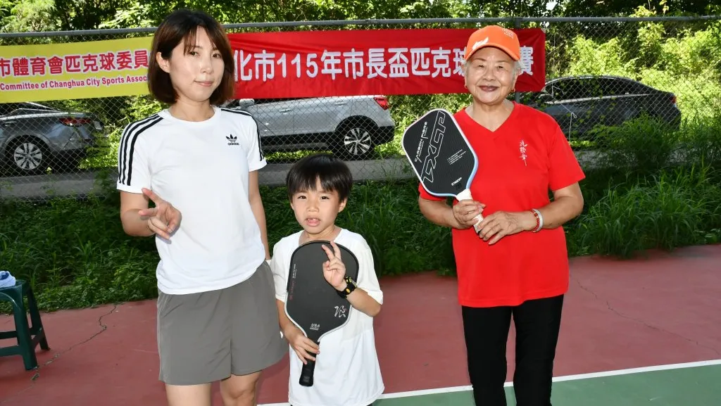彰化市長盃匹克球錦標賽很另類!老少偕宜 96名新手角逐36面雙打獎牌