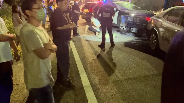 AB車拒檢逃逸衝撞警車！　臺西警跨轄至彰化鹿港逮一對男女又是毒駕