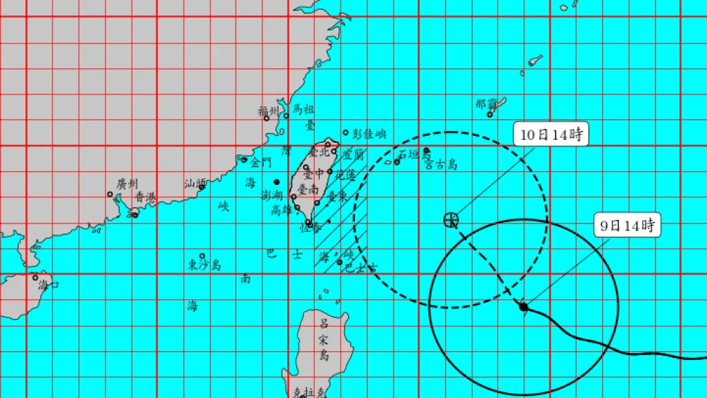 強颱巴威海警發布!暴風圈380公里近25年最大 明晚起全台風雨升級