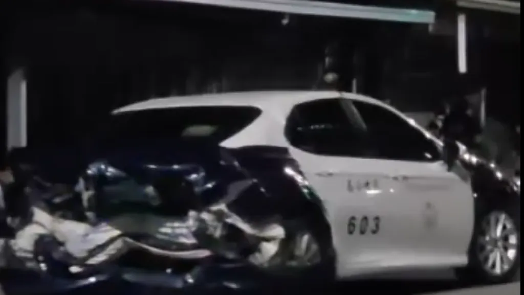 警車被撞! 霧峰分局警車處理事故遭酒駕車追撞