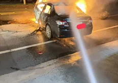 屏東車禍引發火燒車！　駕駛受傷送醫