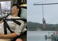 影/美國女子郵輪之旅玩滑索出意外!下體猛撞繩子重創腫如棒球 自費5萬美元搭醫療專機急救