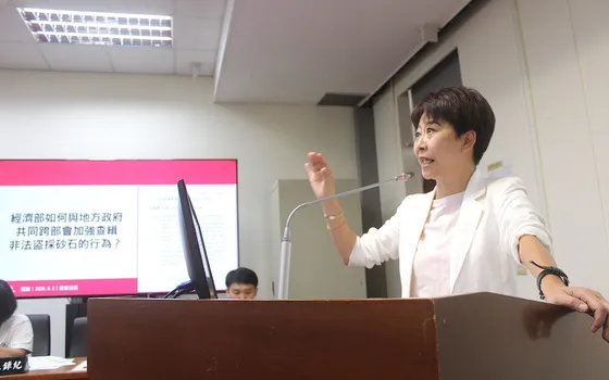 陳亭妃促重罰盜採砂石 修法強化查緝捍衛國土安全