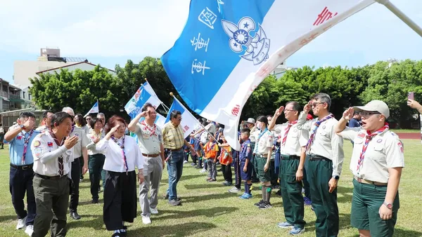 嘉義市童軍運動會千人齊聚　黃敏惠期勉學子發揚智仁勇精神