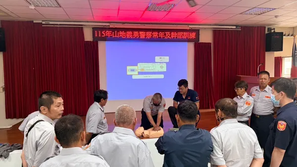 山地義警化身救護尖兵　仁愛分局辦常訓