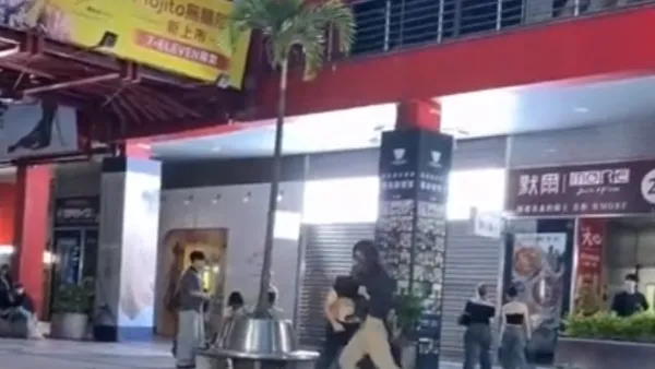 舞池碰撞不爽潑酒釀衝突！　兩男信義威秀中庭開打警方究辦