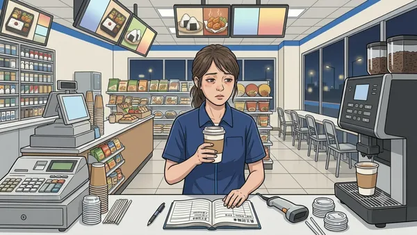上11小時班僅休6小時到分店支援大夜　超商店員喝拿鐵忘結75元被店長控侵占！法院認為「純屬單一偶發注意力渙散」改判無罪
