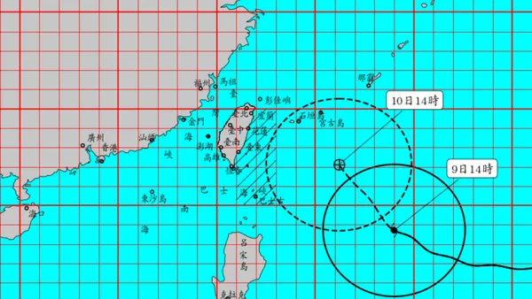 強颱巴威海警發布!暴風圈380公里近25年最大 明晚起全台風雨升級