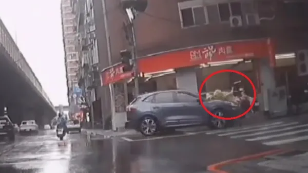 撞擊畫面曝光! 三重休旅車撞飛81歲騎腳踏車婦人另撞10車