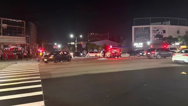 台中沙鹿區車禍6人受傷! 5車相撞傷者均送醫