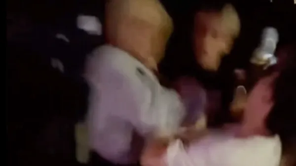 台中夜店門口暴力！　金髮男攻擊前女友現任男友