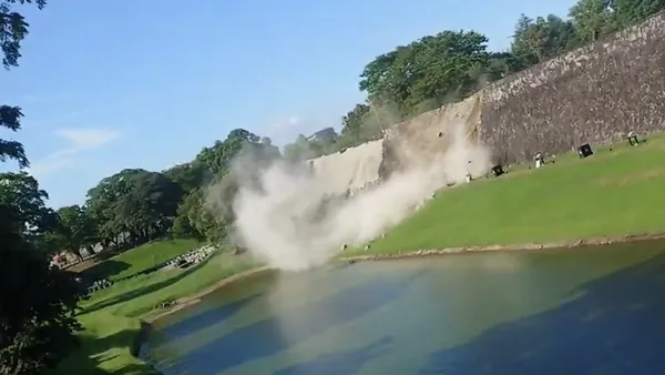 7.1強震震垮熊本城石牆！網友目睹「在眼前塌了」　大量粉塵竄起畫面曝