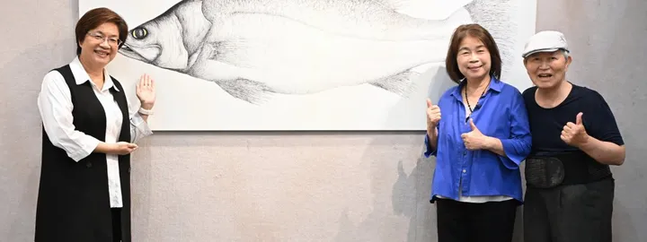 前縣長翁金珠、劉峯松夫妻聯展 200件作品譜寫生活與藝術的深情對話